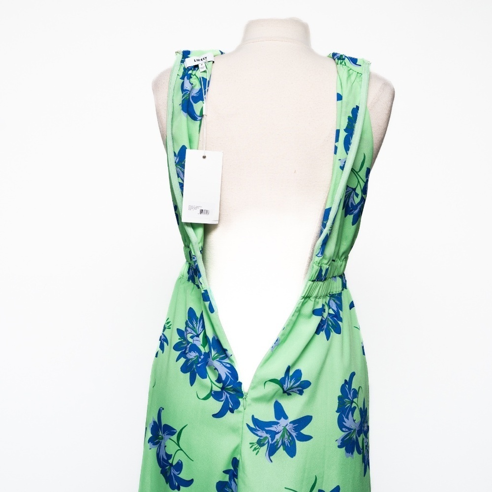 Likely Karrica Maxi‎ Dress Blue Floral Cut Out Print - Picture 13 of 15